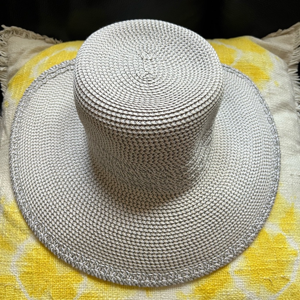 Nine West Gray Wide-Brimmed Hat